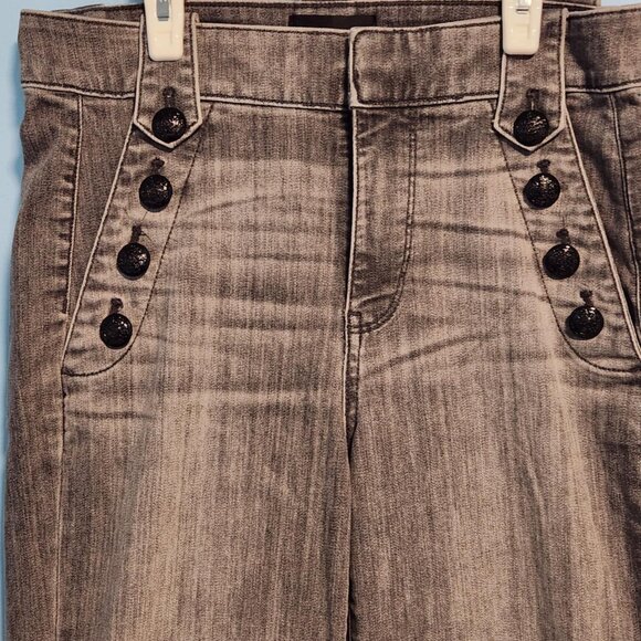 White House Black Market High-Rise Wide Leg Jeans - Size 6 - Picture 2 of 12